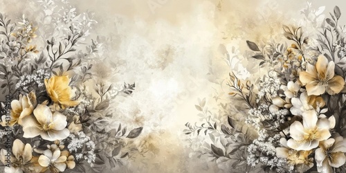 Elegant floral patterns ideal for scrapbook decoration.