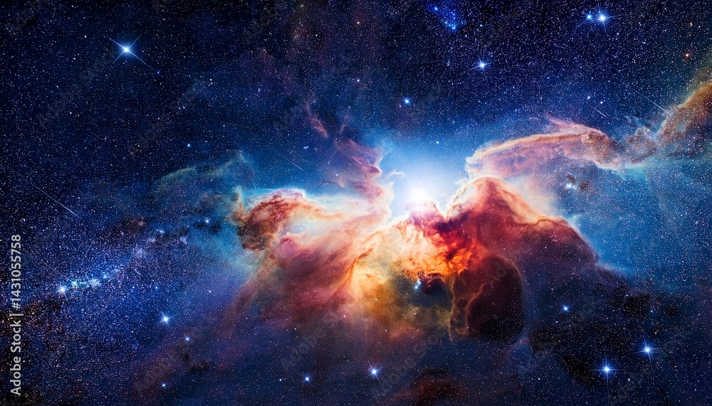 Fototapeta premium nebula in deep space with stars