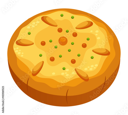 Cheese Bread Round Bakery Pastry Crusty Dough Golden Snack Wheat