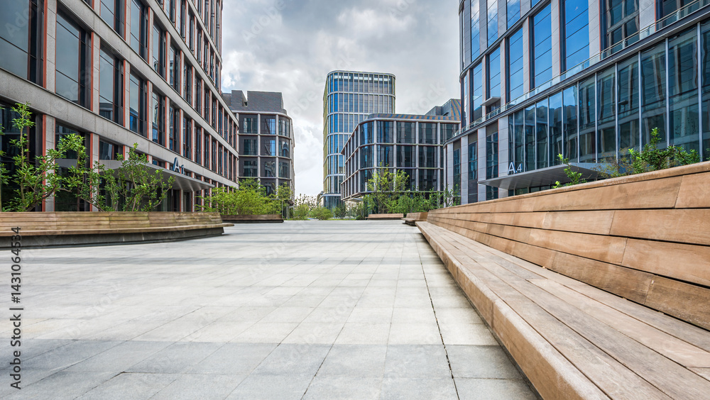 Modern Urban Architecture Featuring Serene Outdoor Spaces