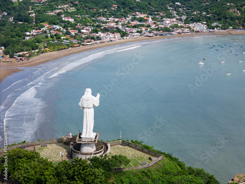 jesus christ staue monument on green hill