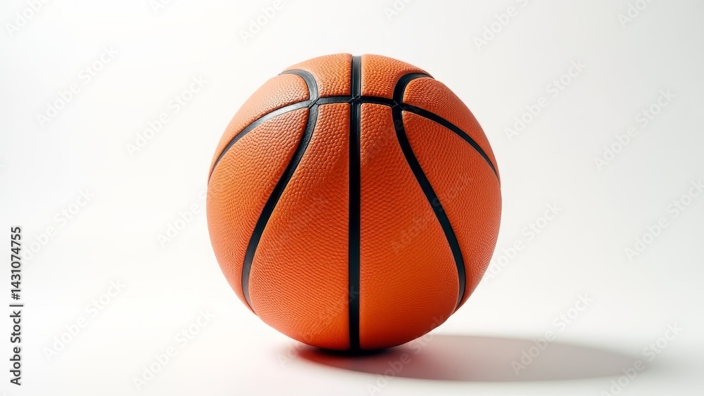 Fototapeta premium Close-Up Of Orange Basketball Isolated On White
