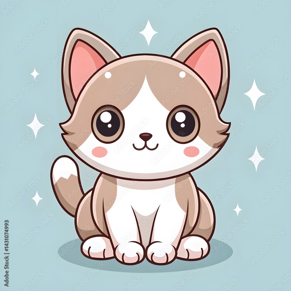 Cute Cartoon Cat