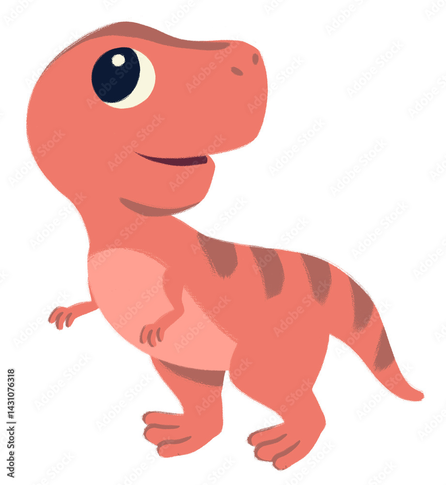 Obraz premium Cute Tyrannosaurus Illustration