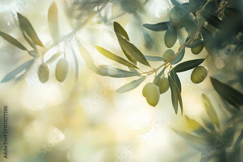 Wallpaper Mural Sun-kissed olive grove with dappled sunlight, Mediterranean summer vibes Torontodigital.ca