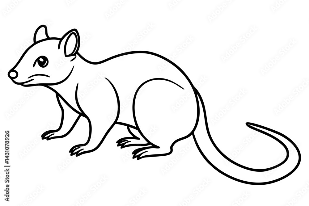 Fototapeta premium Wild Quoll Vector