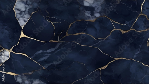 blue marble background with golden texture, . Dark azure stone backdrop from mineral tile ,abstract, gold, background, texture, marble, art, blue