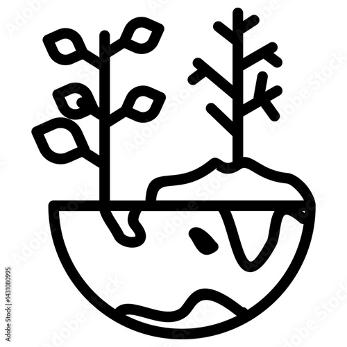 Climate Change vector icon illustration concept