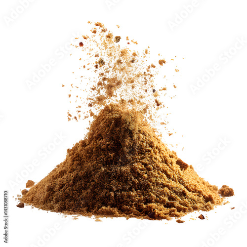 Fototapeta Naklejka Na Ścianę i Meble -  Garam masala ground flying, minced spice blend, isolated on white --v 7.0