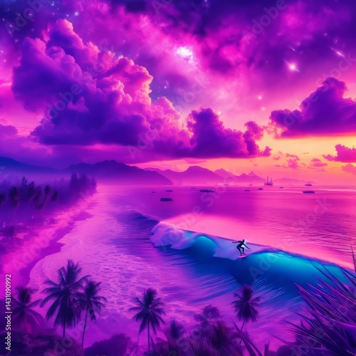 Purple Haze over the ocean