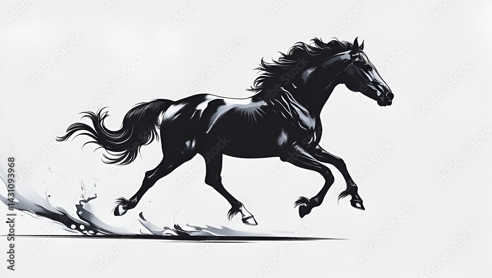 black horse vector illustration black horse vector illustration
