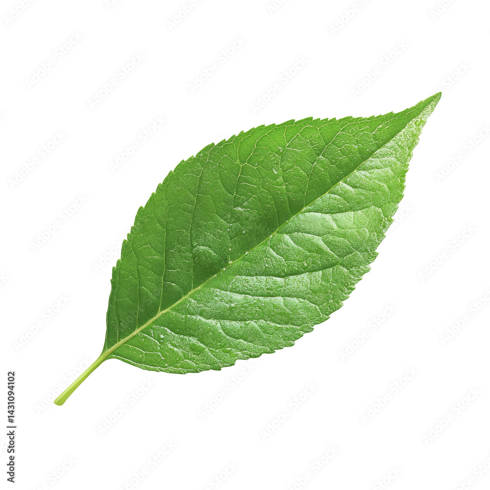 Obraz premium Close-up vibrant green leaf