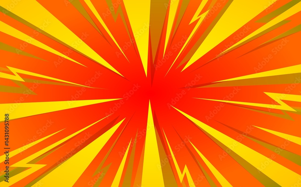 Fototapeta premium orange sunburst background