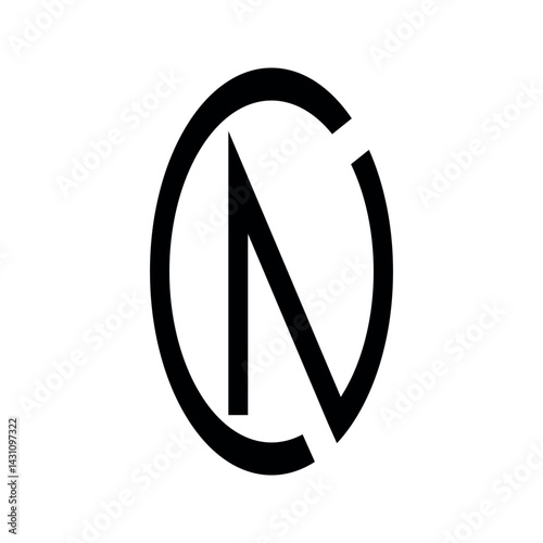 Professional letter cn Business Logo design.