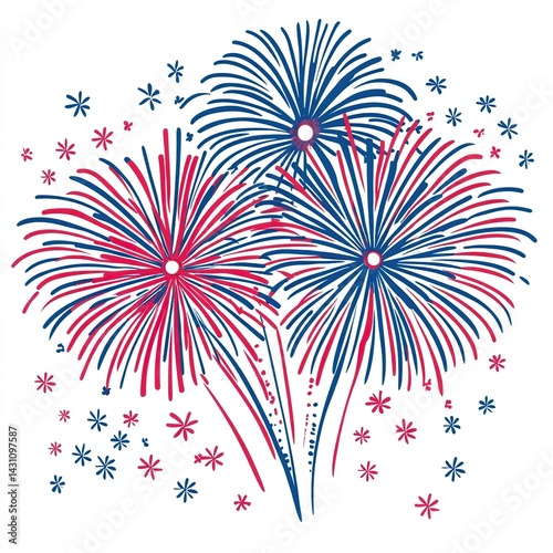 Stunning Fireworks Display: A Celebration of Light and Color in the Night Sky