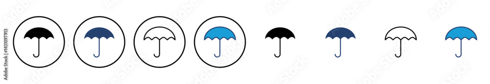 Umbrella icon vector. umbrella sign icon Umbrella icon vector. umbrella sign icon