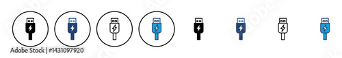 Usb icon vector. Flash disk icon vector