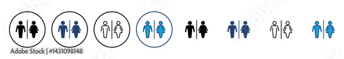 Toilet icon vector. restrooms icon vector. bathroom sign. wc, lavatory