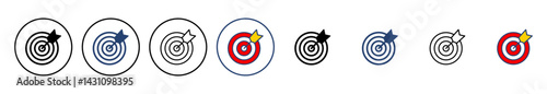 Target icon vector. goal icon vector. target marketing icon vector