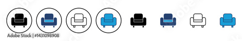 Sofa icon vector. sofa icon illustration
