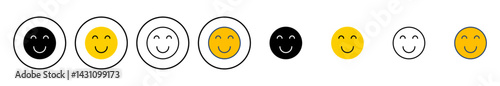 smile icon vector. smile emoticon icon. feedback