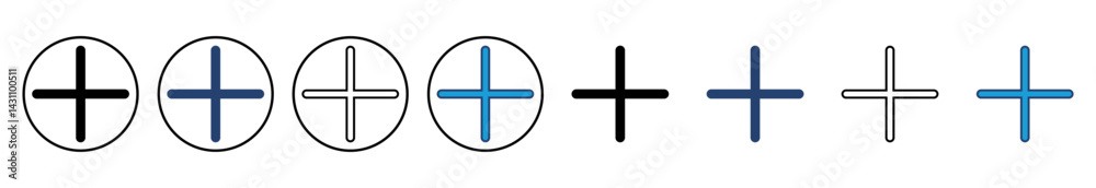 Plus Icon vector. Add plus icon Plus Icon vector. Add plus icon