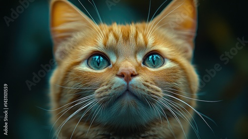 Close-up of a ginger cat