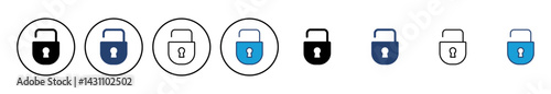 Lock icon vector. Padlock icon vector. Encryption icon. Security symbol