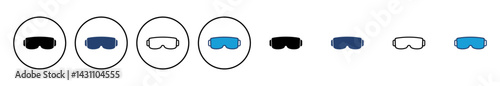 Glasses icon vector. Glasses vector icon