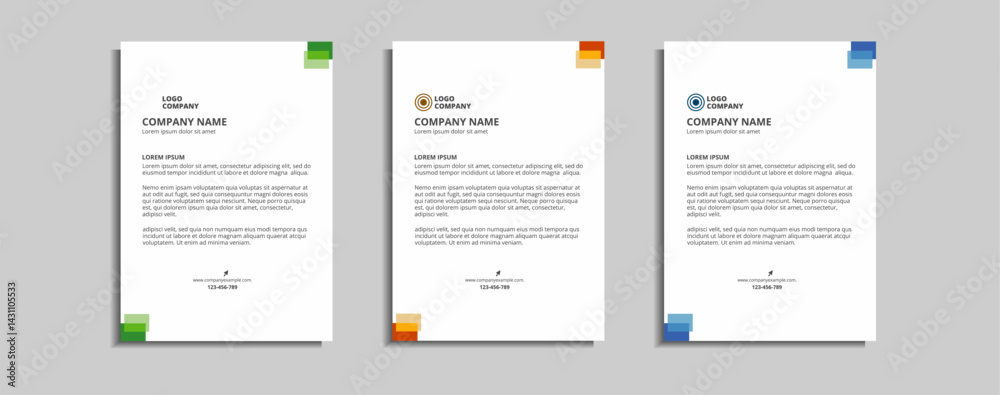 modern corporate letterhead template design modern corporate letterhead template design