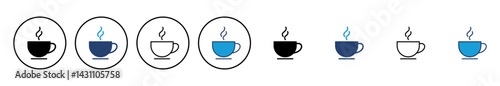 coffee cup icon vector. cup a coffee icon vector.