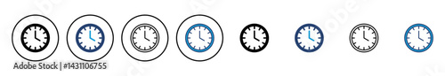 Clock icon vector. Time icon vector. watch icon symbol