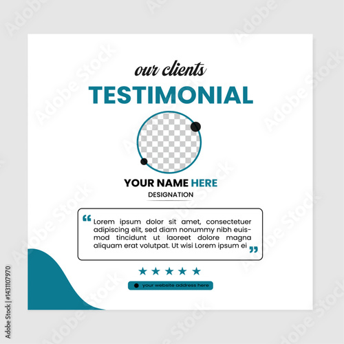 testimonial design layout