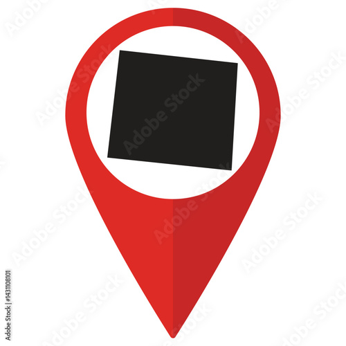 Wyoming state map. Map of Wyoming state on map pinpoint in red color Free Download Wyoming state map. Map of Wyoming state on map pinpoint in red color - GFXLoad