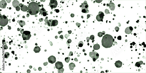 Seamless pattern of sky blue and white Dalmatian spots, arranged in an orderly pattern sky blue hand drawn splashes and stains on white background. Vector Pattern for Design and Decoration