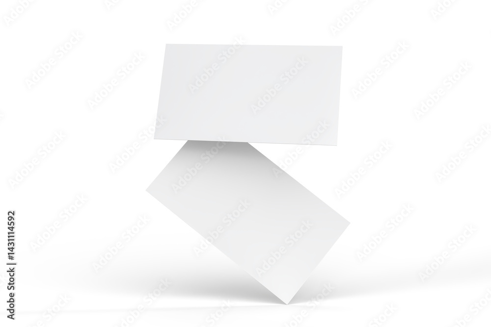 Modern Floating Business Card Mockup with front and back isolated. Template design for presentation branding identity, namecard, gift card, invitation, game card, greeting card, stationery, ads Modern Floating Business Card Mockup with front and back isolated. Template design for presentation branding identity, namecard, gift card, invitation, game card, greeting card, stationery, ads