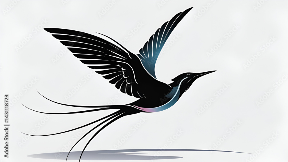 Fototapeta premium vector illustration of a bird