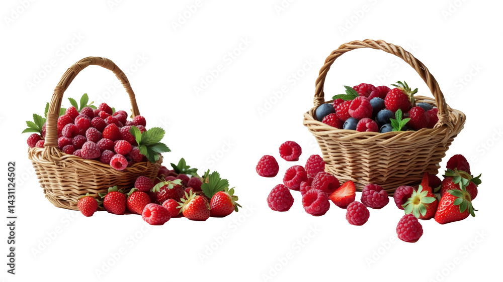 basket with berries basket with berries