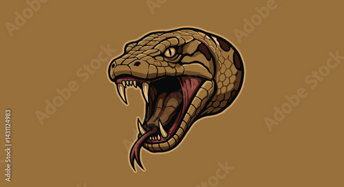 Snake Head Variation with Fangs