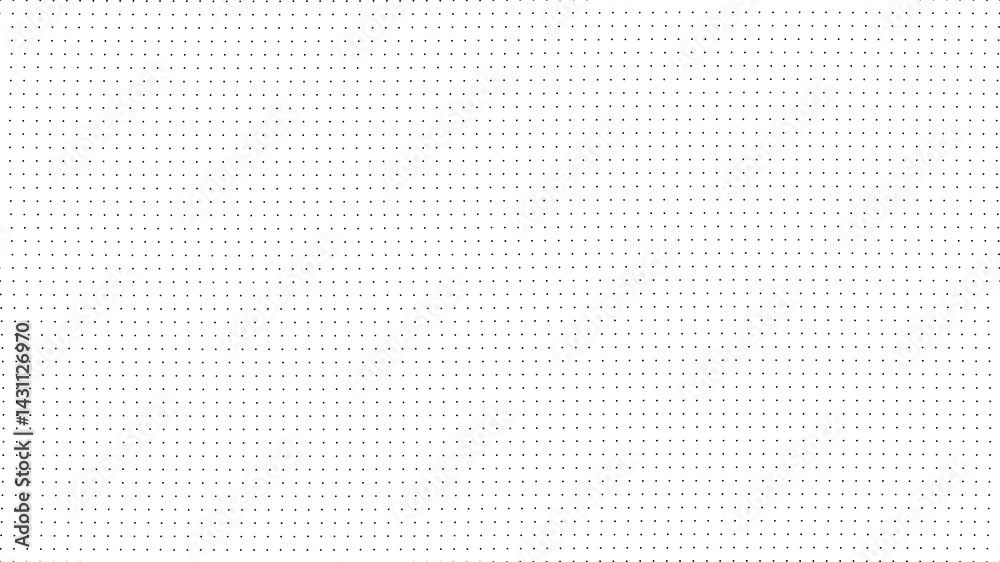 Hypnotic grid of black dots on white background with gentle wave-like motion flowing across the screen in 4K resolution. Perfect for digital backgrounds, transitions, or contemporary design projects. Hypnotic grid of black dots on white background with gentle wave-like motion flowing across the screen in 4K resolution. Perfect for digital backgrounds, transitions, or contemporary design projects.