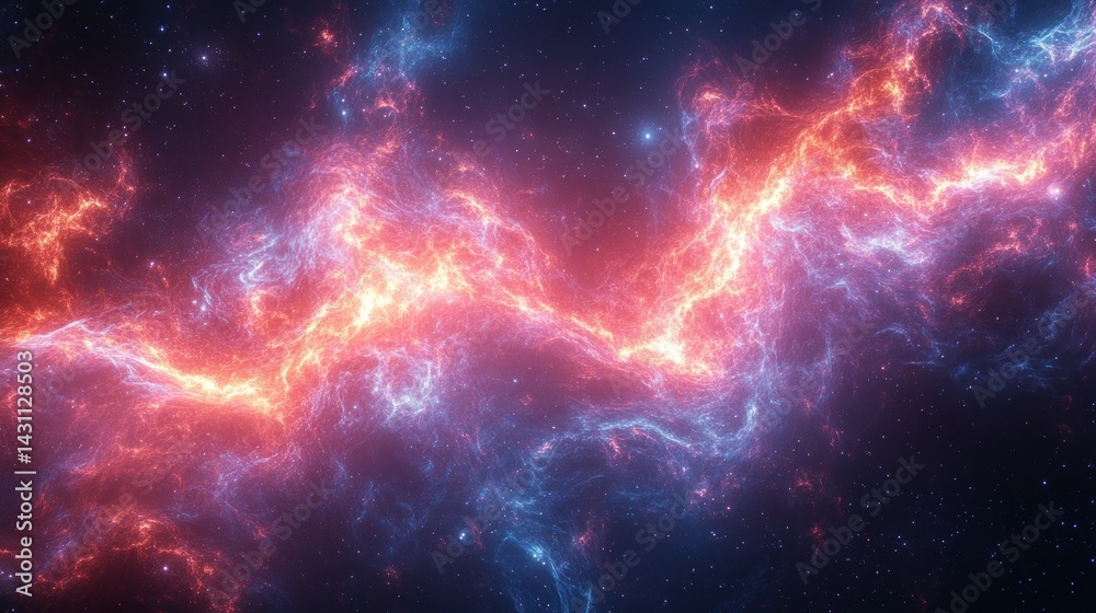 Obraz premium Cosmic energy flow