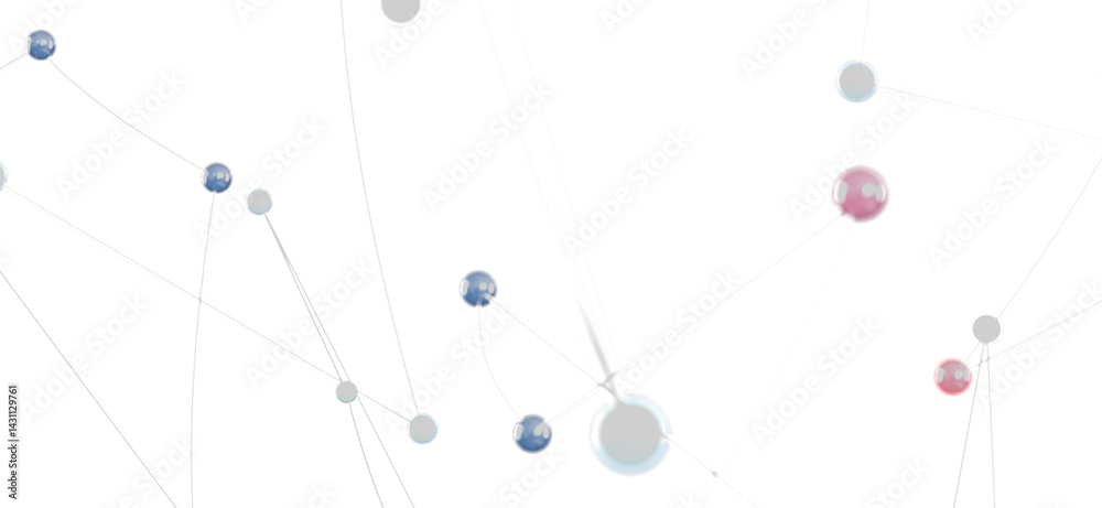Modern network connection concept. Abstract spheres and lines. Modern network connection concept. Abstract spheres and lines.