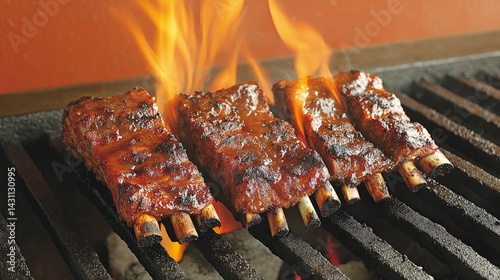 Flaming BBQ Ribs