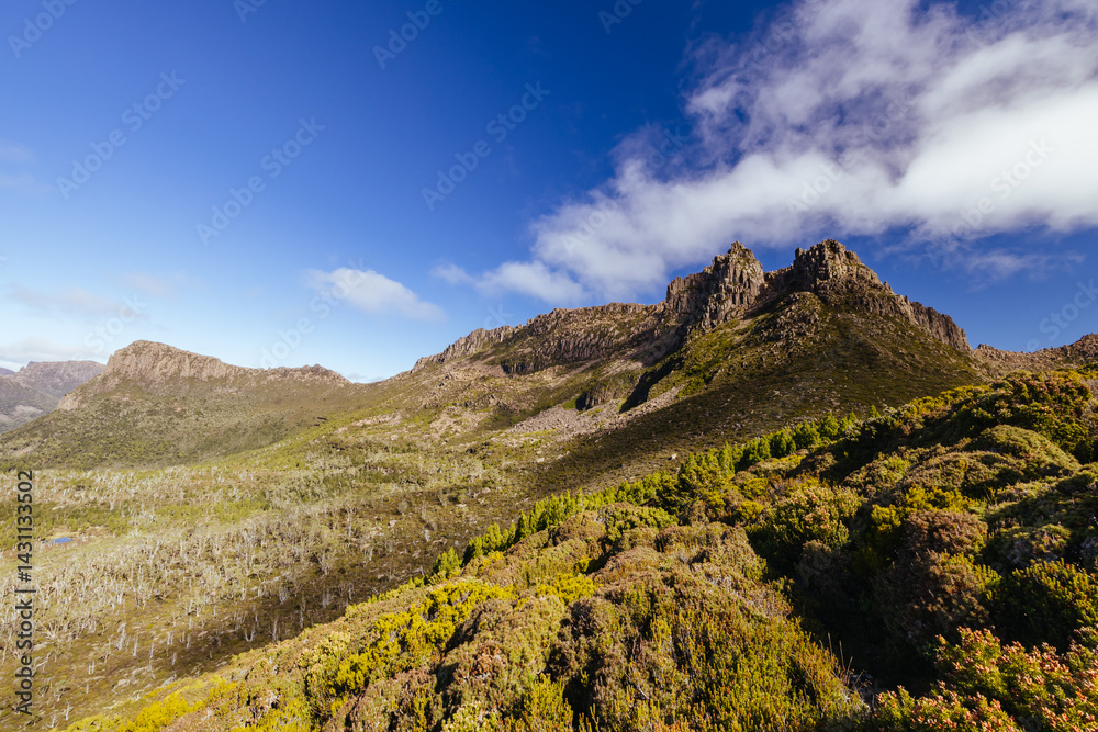 Views around Mt Ossa in Tasmania Australia