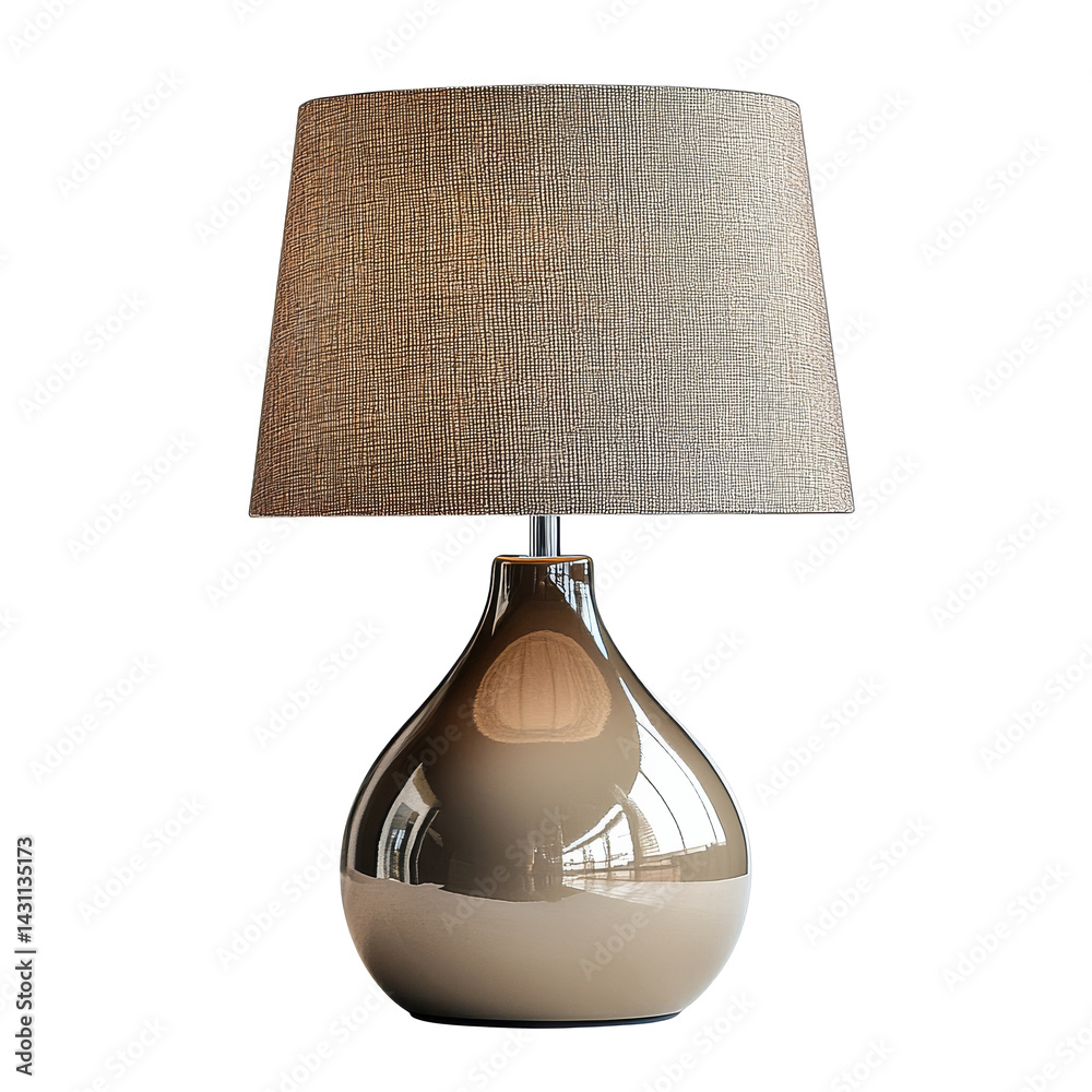 Modern table lamp with a sleek design and fabric shade enhances home decor