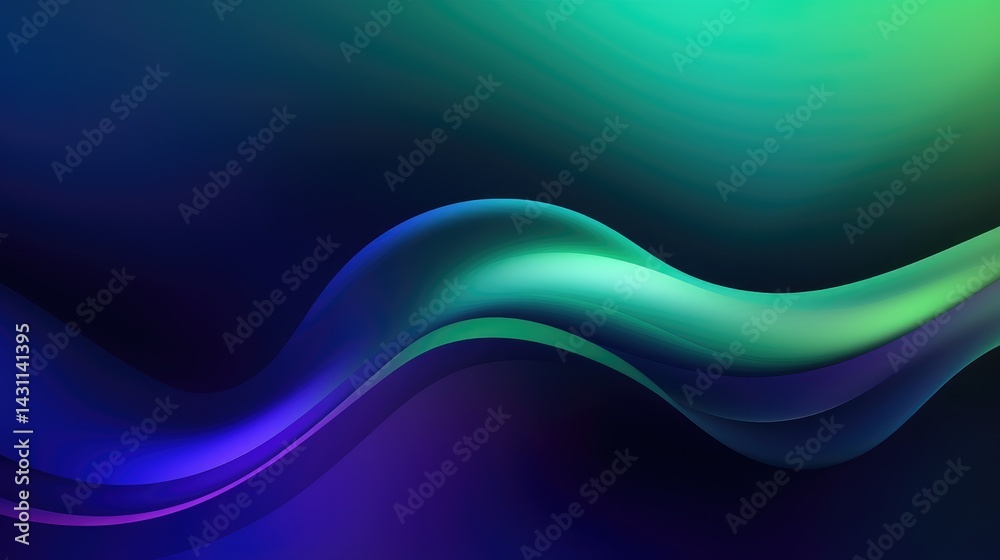 Abstract blurred background with neon light, blue green and purple colors, glowing effect, blurred and grainy, vector illustration, dark black gradient background Abstract blurred background with neon light, blue green and purple colors, glowing effect, blurred and grainy, vector illustration, dark black gradient background