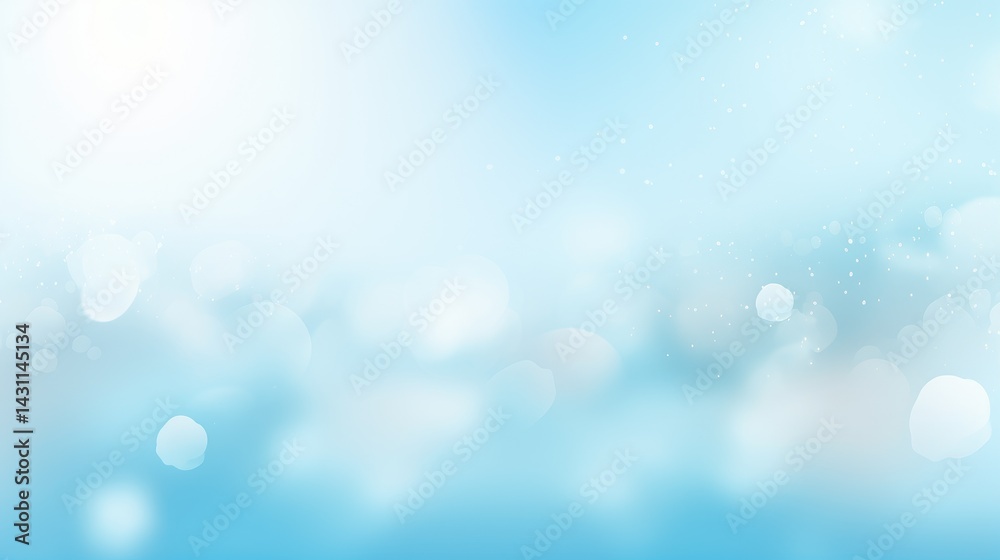 Abstract blurred light blue background with bokeh effect. The background features white clouds and sky. Vector illustration. Soft pastel colors. Abstract blurred light blue background with bokeh effect. The background features white clouds and sky. Vector illustration. Soft pastel colors.