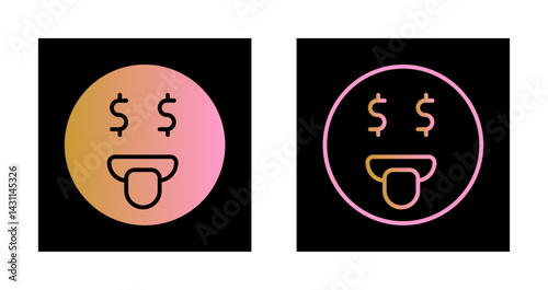 Money Mouth Face Icon Design