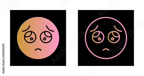 Pleading Face Icon Design