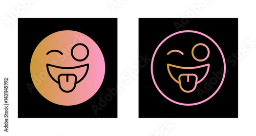 Zany Face Icon Design